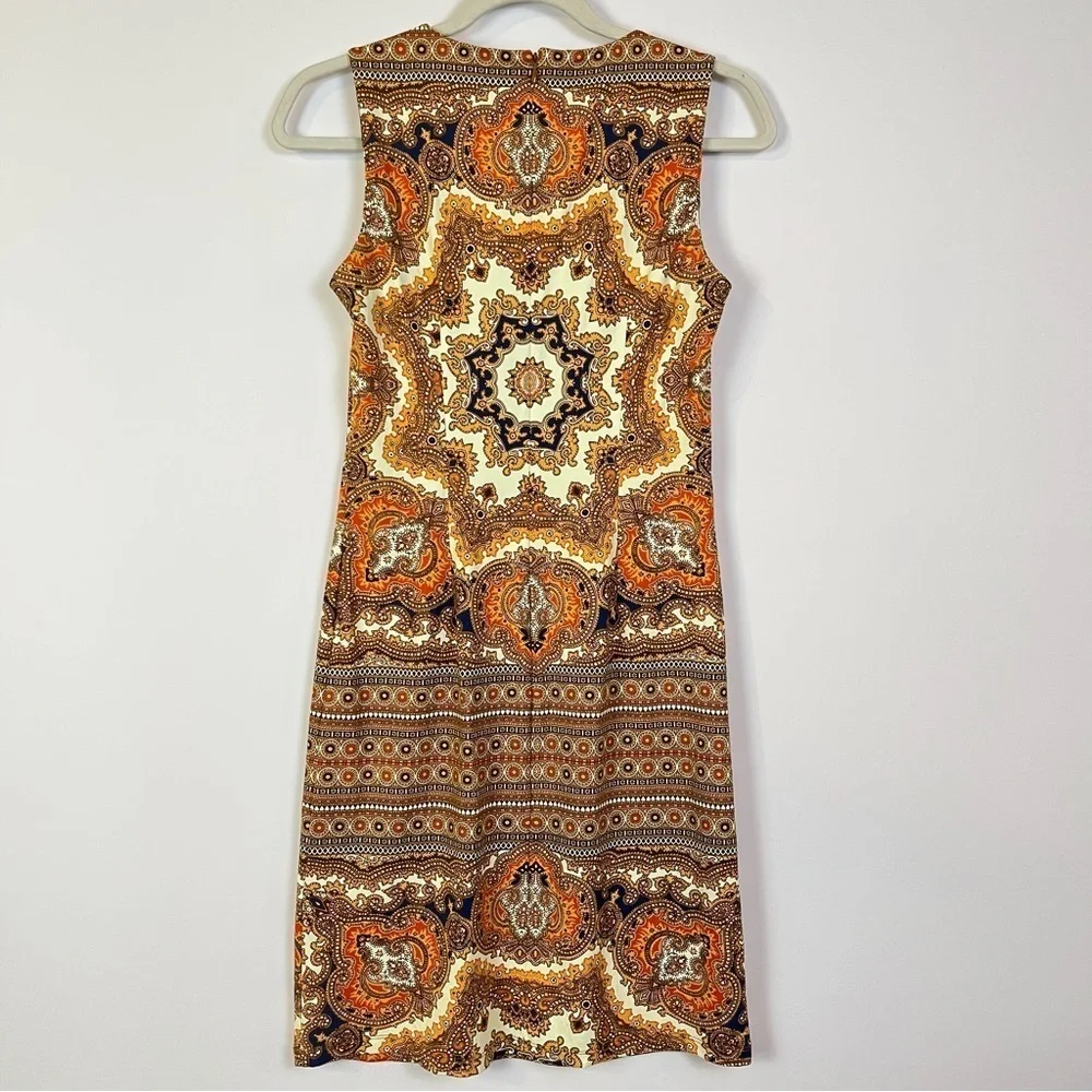 J. McLaughlin Catalina Cloth Bohemian Sleeveless Dress Paisley Print